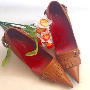 Vintage CESARE PACIOTTI Leather Kiltie Heels; 2005 Fall/Winter